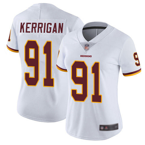 Washington Redskins Limited White Women Ryan Kerrigan Road Jersey NFL Football 91 Vapor